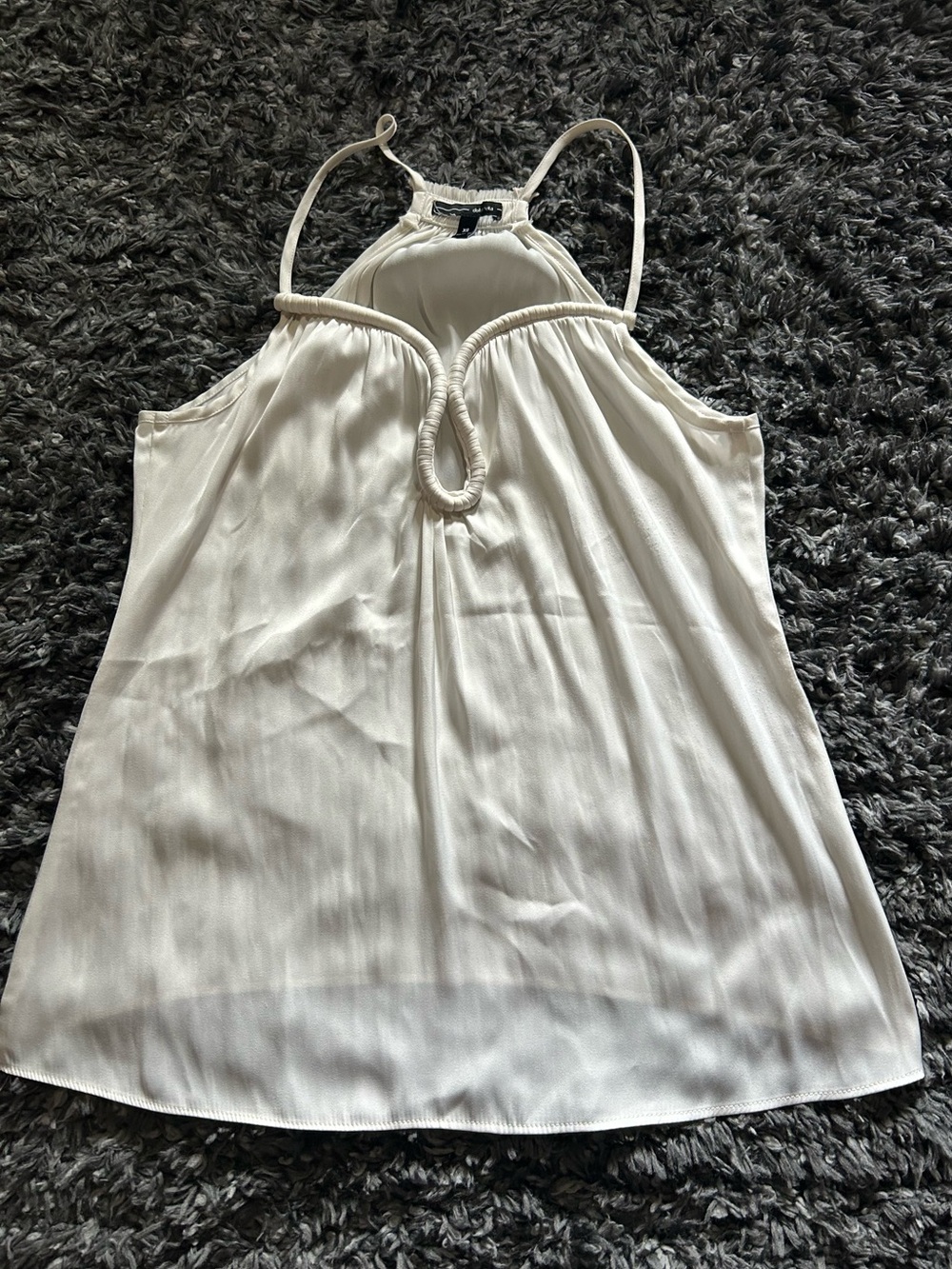 Dolce Vita Ivory Halter Rope Detail Sleeveless Blouse